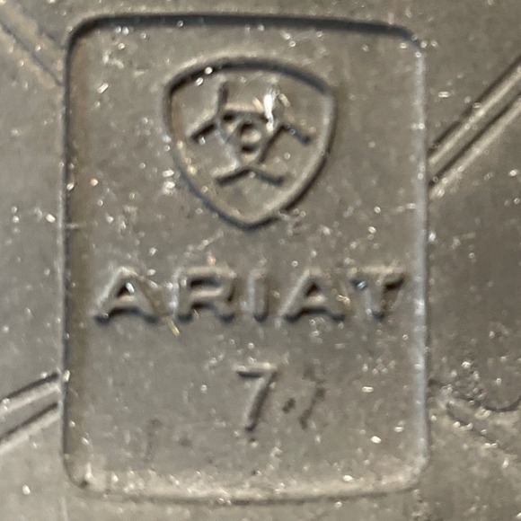 Ariat Womens Black Suede Faux Shearling Western Stitch Scuff Slippers Size 7 - Picture 5 of 6